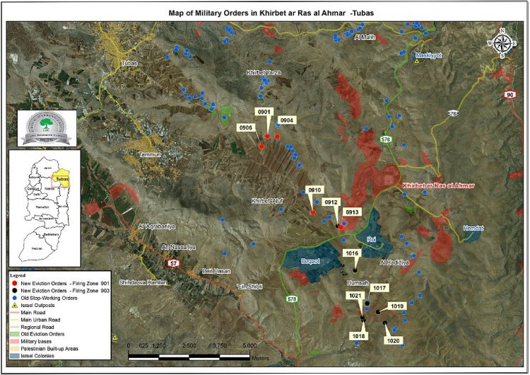 Israeli Occupation Forces evict 54 Palestinian families to conduct military trainings in northern Palestinian Jordan Valley