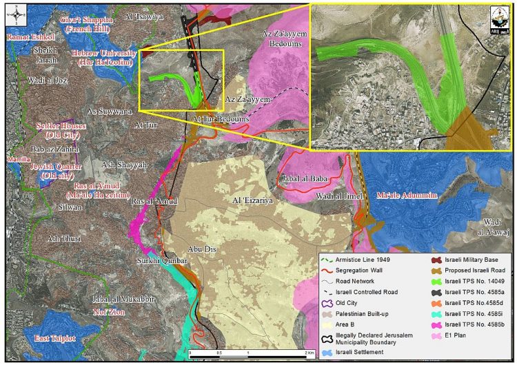 Az Zayaim interchange, another Israeli facts on the ground