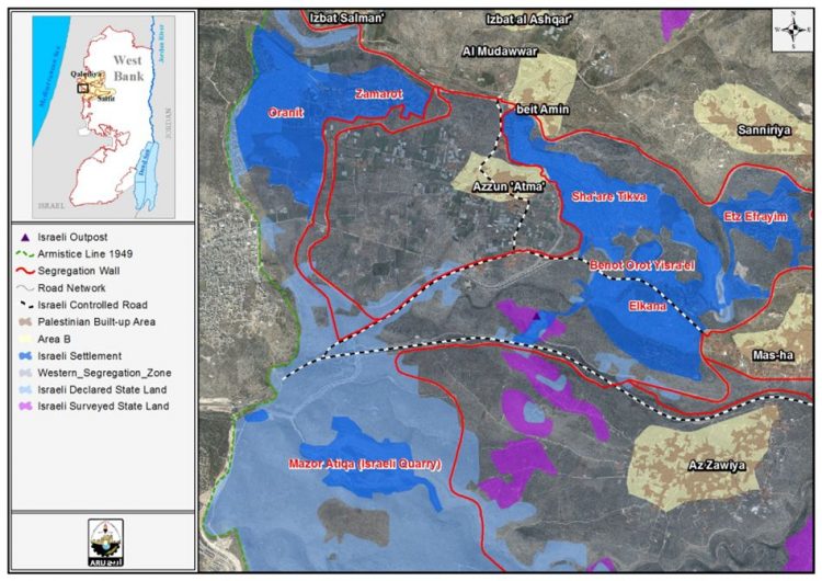 Israel deposits building plan for Oranit settlement in Qalqilyia Governorate