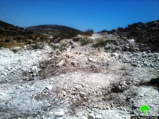 Israeli Occupation Forces demolish water well and uproot trees in Beit Ula town
