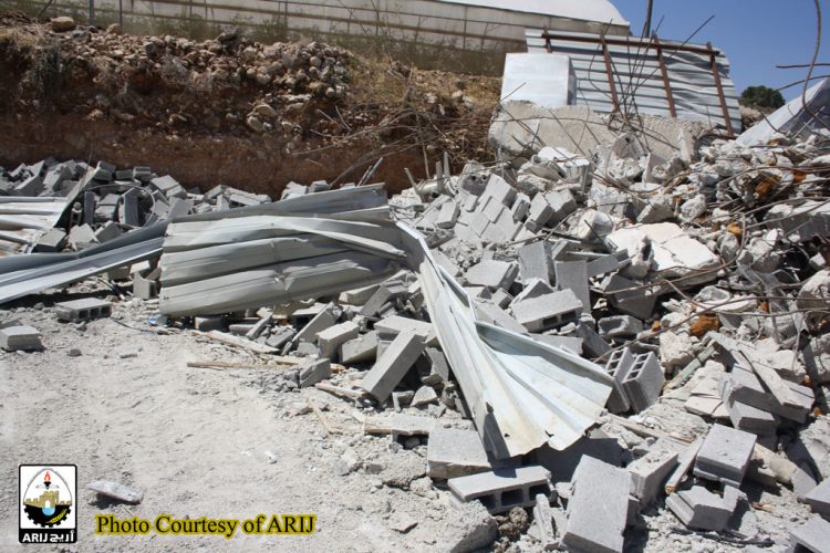 Dramatic demolition campaign targeted structures and houses in Bethlehem Governorate