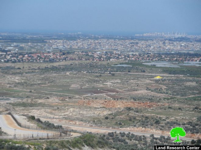 أمر عسكري بمصادرة 4 دونمات من الأراضي الزراعيةإخطارات عسكرية  من الأراضي ال غرب قرية جيوس / محافظة قلقيلية