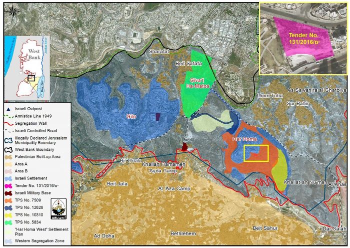 Increase in settlement size as existing settlements expand in the oPt  “New Israeli Plans and tenders exposed”
