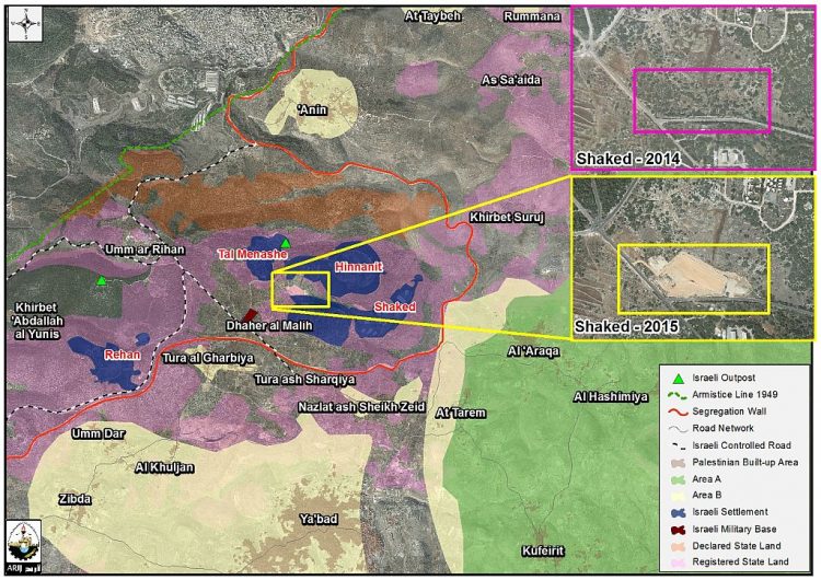 Israel allocates land north of Shaked settlement for expansion
