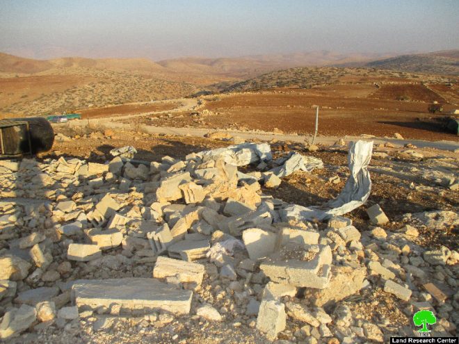 Israeli Occupation Forces demolish residential and agricultural structure in Tubas city