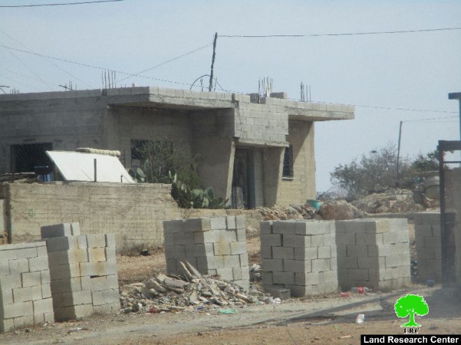 Israeli Occupation Forces notify structures of demolition and Stop-Work in Nablus governorate