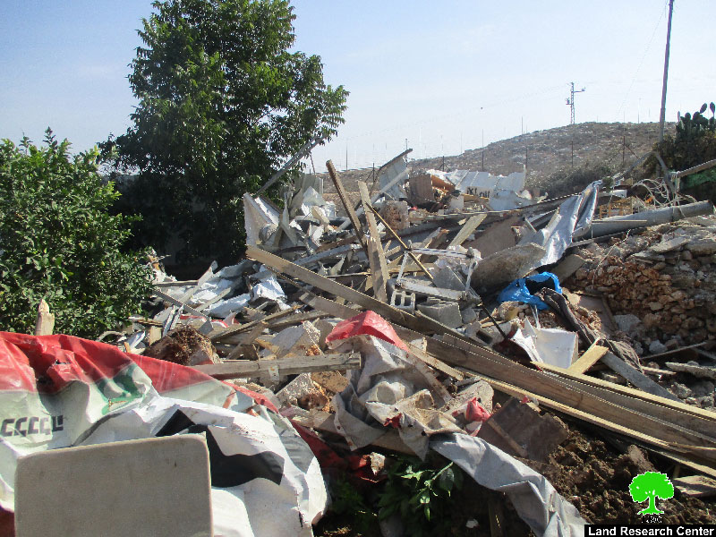 Israeli Occupation Forces demolish nine agricultural structures in Qalqiliya