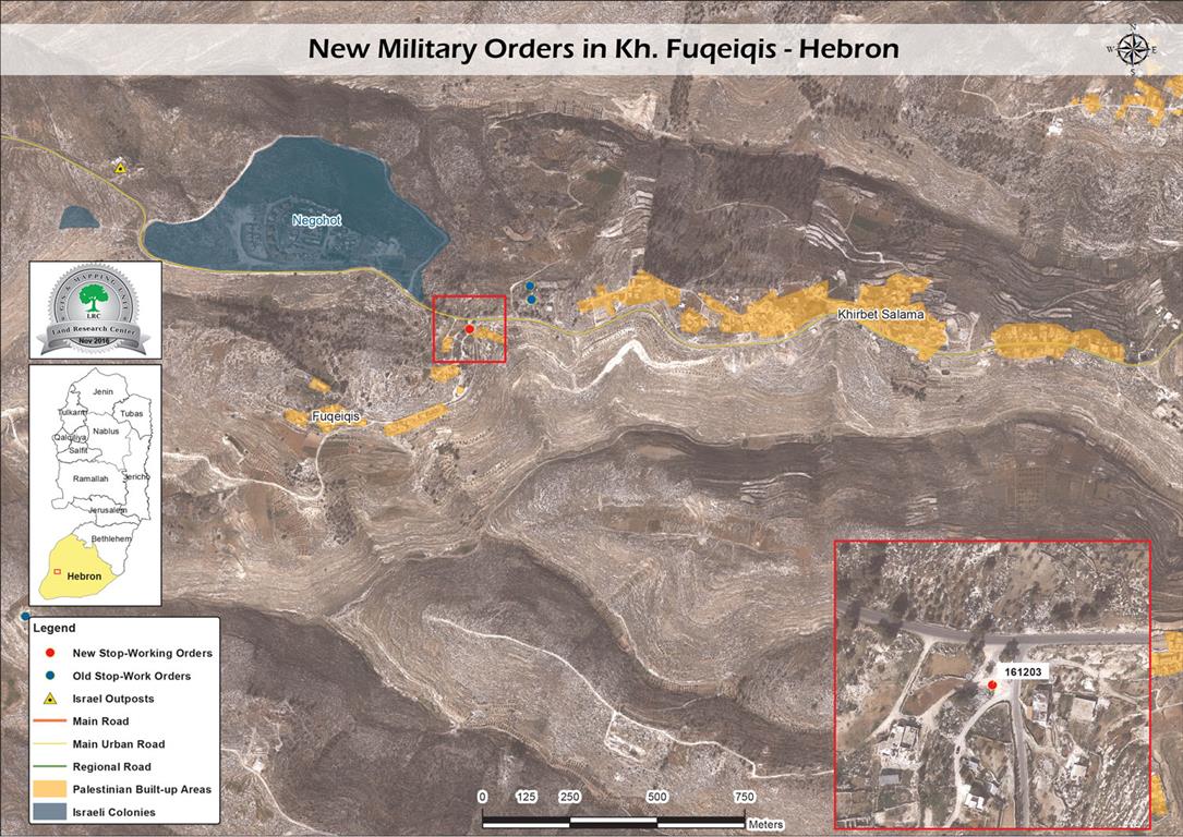 Stop-Work order on a ”clan gathering place” in the Hebron village of Fuqeiqis