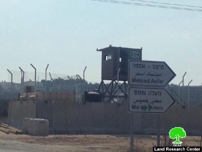 إقامة نقطة عسكرية ثابتة على المدخل الغربي لبلدة تقوع