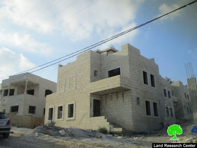 Stop-work order on under-construction residence in Nablus city