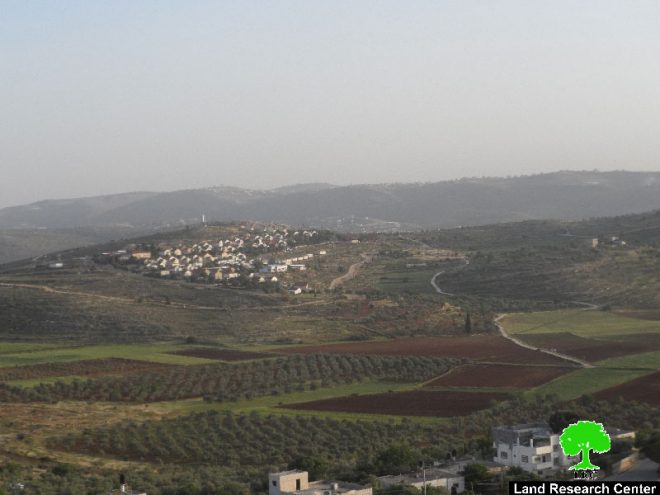 الإعلان عن مخطط تفصيلي لمحطة تنقية خاصة بمستعمرة ” شيلو” على أراض قريتي جالود وترمسعيا