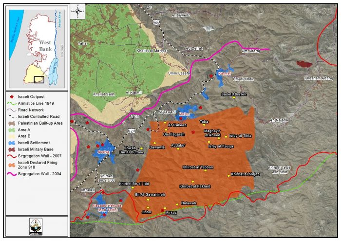 Israel targets a number of Palestinian communities n the southern Hebron Hills with demolition and halt of Construction orders