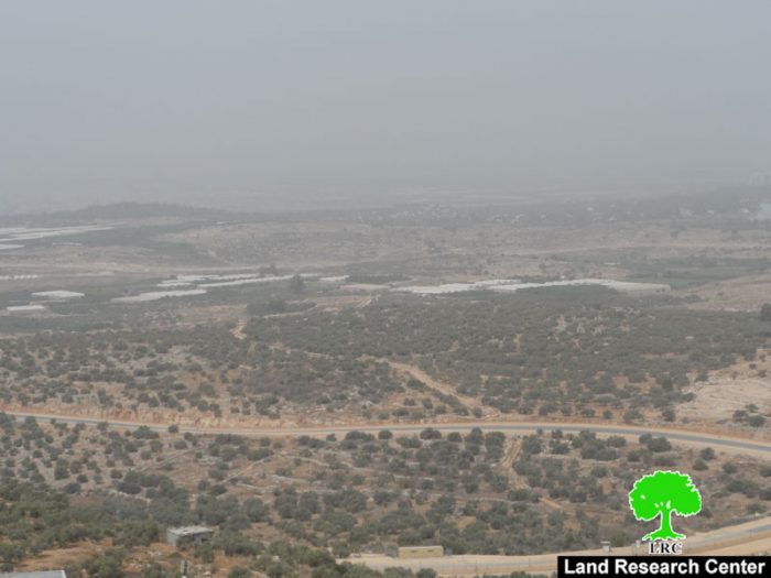 إخطار باستمرار وضع اليد على 142 دونماً في منطقة الشعراويه شمال طولكرم