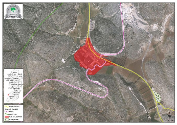 أمر عسكري بتمديد الاستيلاء على أراضٍ بخربة جمرورة غرب الخليل
