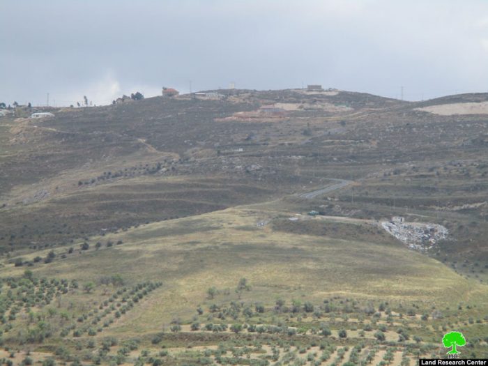 مكب نفايات جديد يضعه المستعمرون على أراض قرية بورين