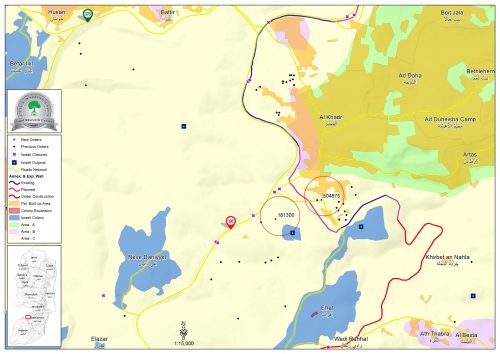 Israeli Occupation Forces notify structures of Stop-Work in Hebron governorate