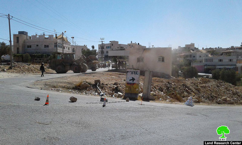 الاحتلال يشرع بإقامة برج عسكري على مدخل قرية خرسا جنوب الخليل