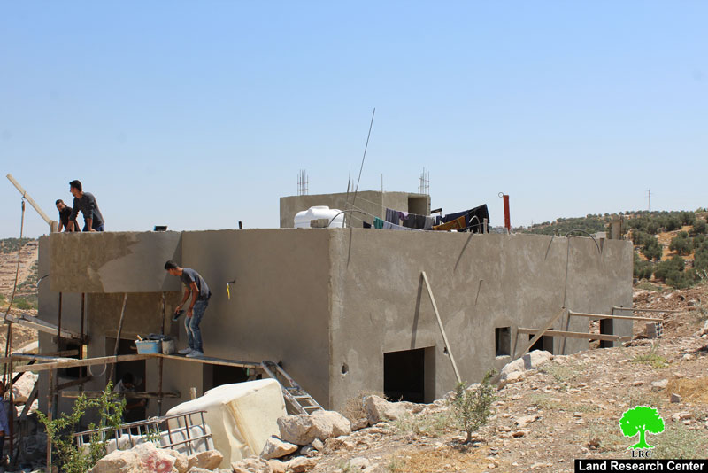 Stop-work orders in the Hebron town of Idhna