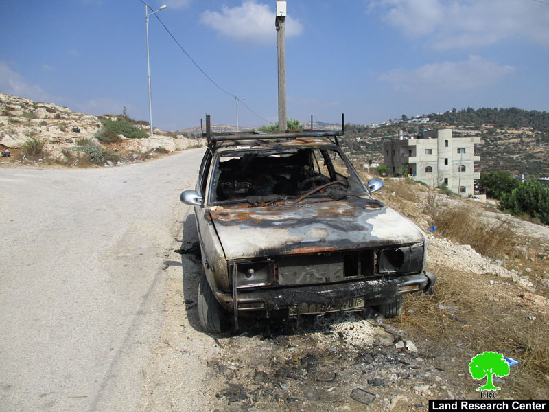 Israeli gangsters torch Palestinian vehicles in Ramallah