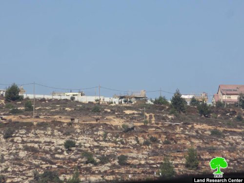 اعمال توسعة تشهدها البؤرة الاستعمارية ” هيوفال” على أراض قرية قريوت / نابلس