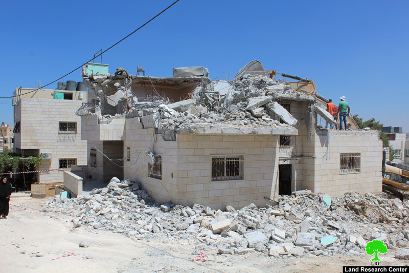 أمر عسكري بهدم جزئي لمنزل عائلة مخامرة ببلدة يطا جنوب الخليل