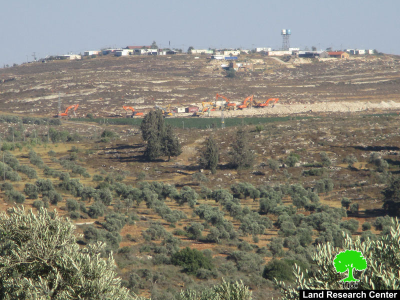 Israel’s Occupation machineries initiate construction of Amihai colony on  Nablus lands