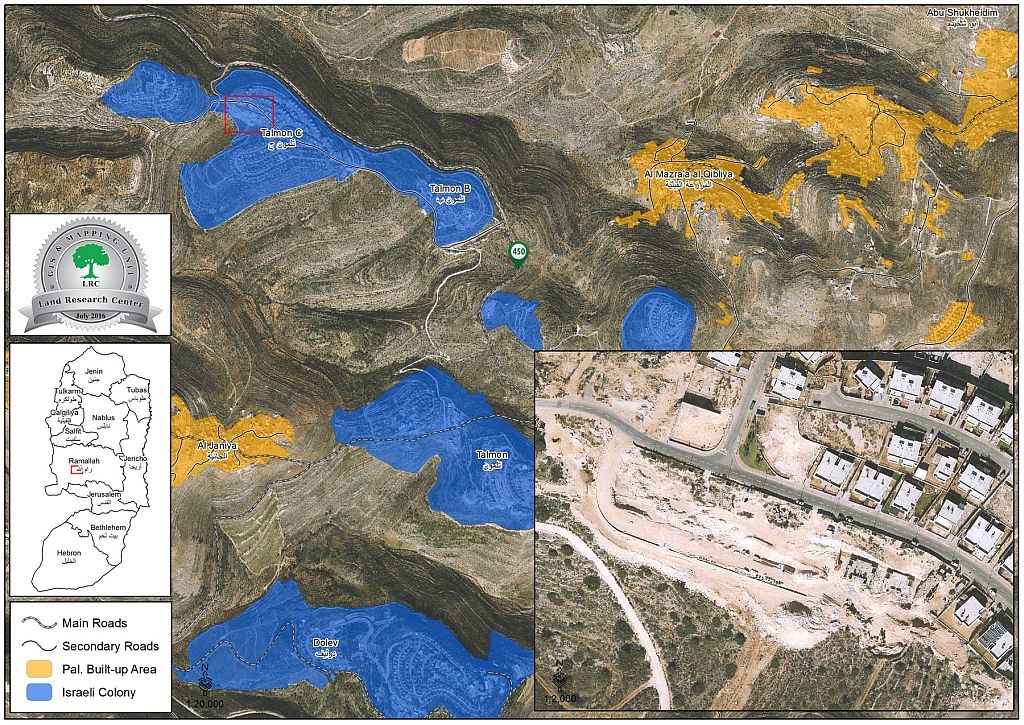 الإعلان عن مخططات جديدة لصالح مستعمرة “تلمون” تلتهم المزيد من الأراضي في محافظة رام الله