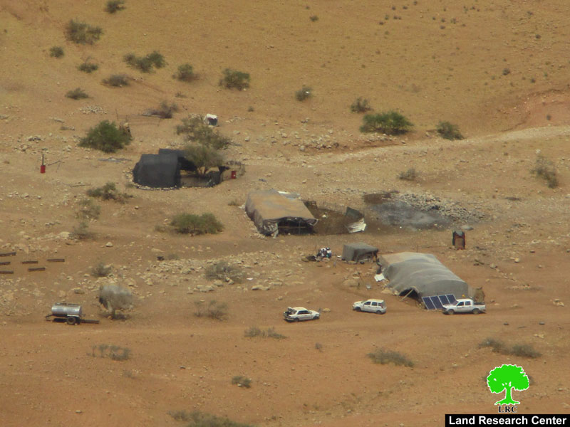 Stop-work orders on structures in the Jordan Valley nomad gathering of Al-Hadidiya