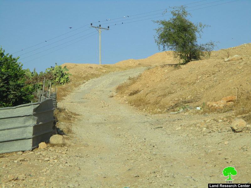 Israel’s Occupation Forces halt rehabilitation works on agricultural road in Nablus governorate