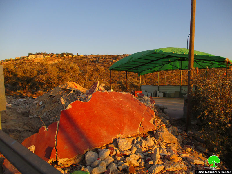 Israel’s Occupation Forces demolish parts of carwash in Salfit governorate