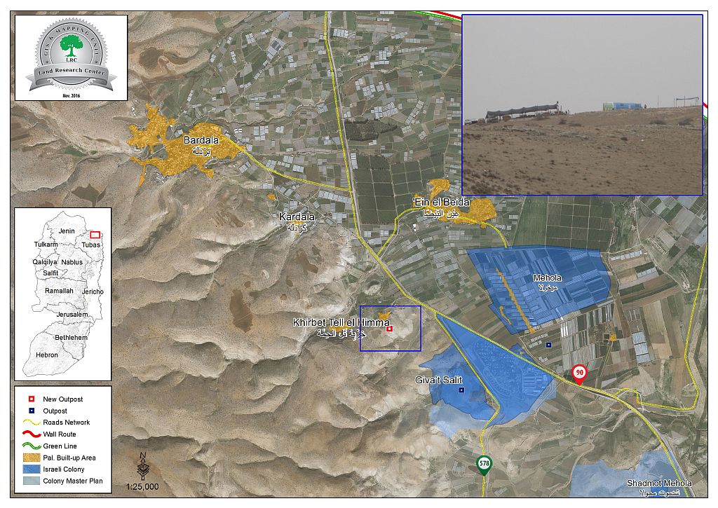 الاعلان عن مخطط  لشرعنة 3 بؤر استعمارية وتحويلها إلى مستعمرات إسرائيلية في مناطق الأغوار الفلسطيني