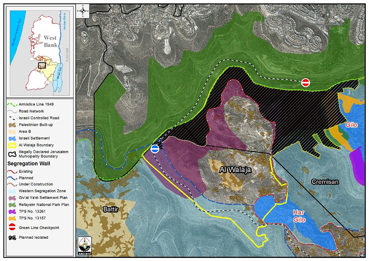 The relocation of Al Walajeh Checkpoint … A preliminary step towards the expropriation of Al Walajeh village lands