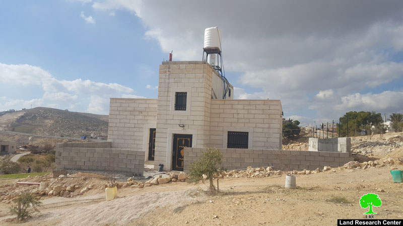 إخطار بوقف العمل لـ 3 مساكن في قرية زعترة  محافظة بيت لحم