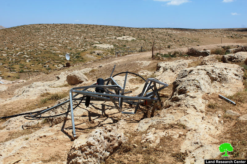 Israeli Occupation Forces demolish agricultural and residential structures in Hebron