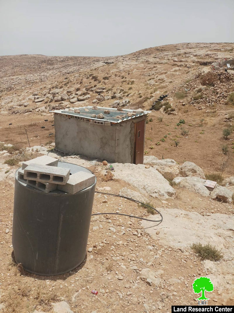 إخطار بوقف العمل في المنشأة الوحيدة بخربة صارورة يطا محافظة الخليل