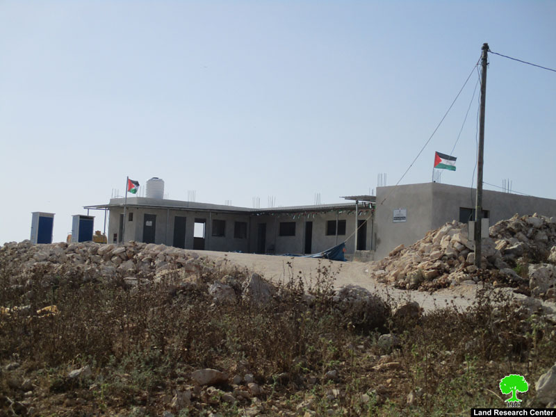 إخطار مدرسة التحدي 9 بوقف البناء في خربة إمريحة محافظة جنين