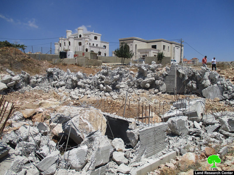 هدم منزلين في بلدة دير دبوان شمال شرق رام الله