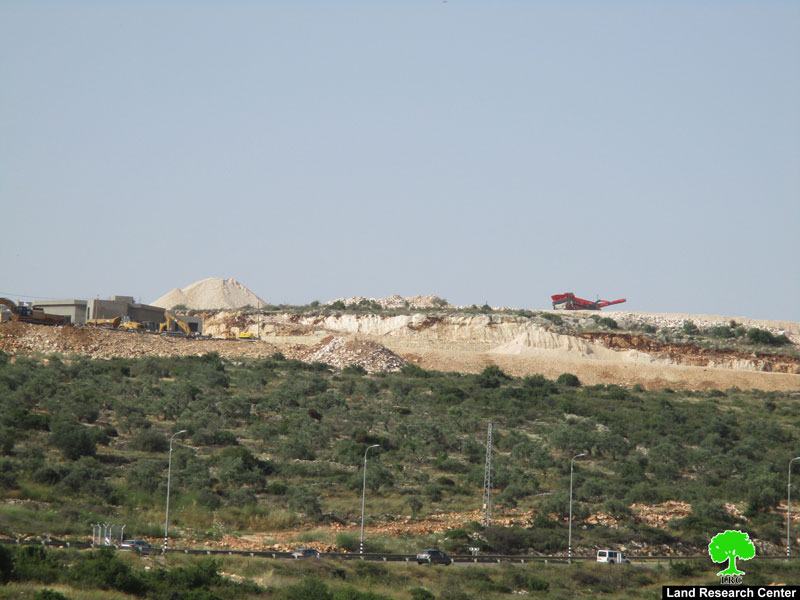 Razing large areas of agricultural lands for the expansion of Brukhin settlement
