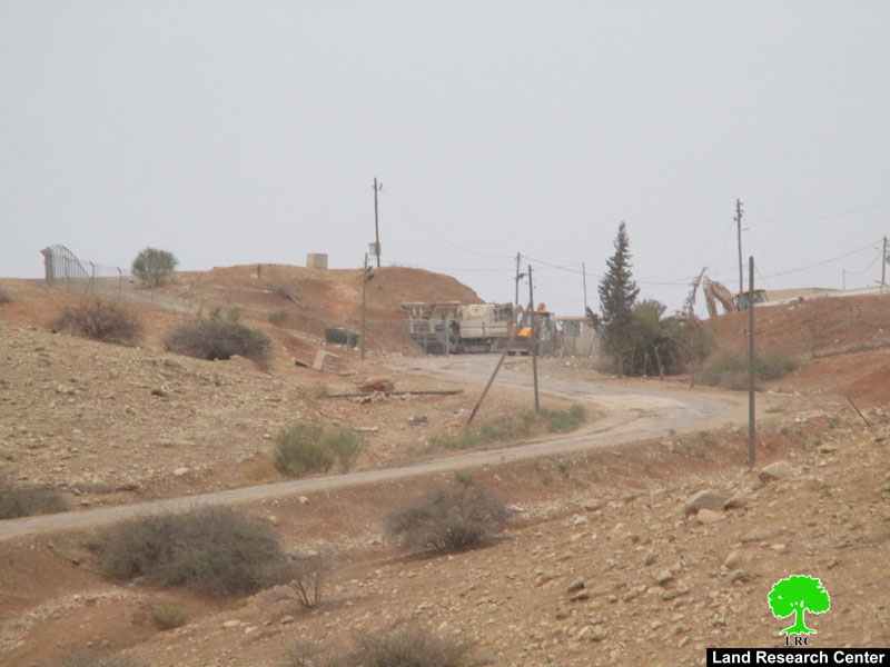 الشروع بتوسعة مدخل معسكر ناحل وإضافة المزيد من الغرف المتنقلة إليه محافظة طوباس