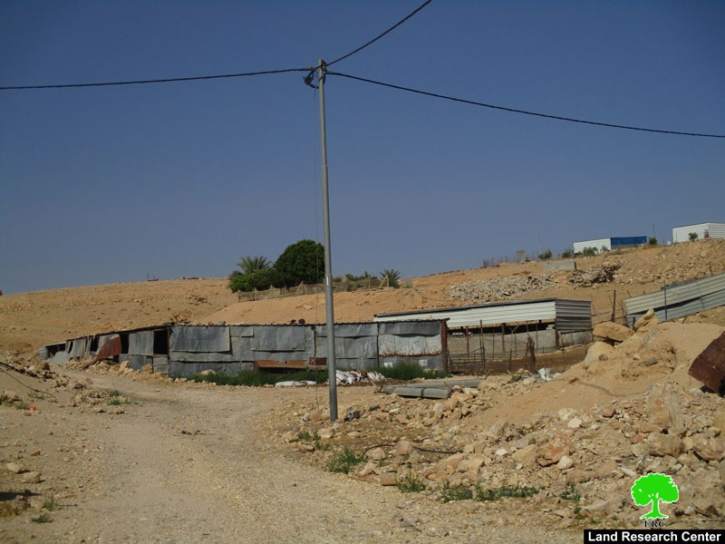Stop work orders on four residences in Arab Az-Zayid Bedouin community- An Nuwei’ma / Jericho.