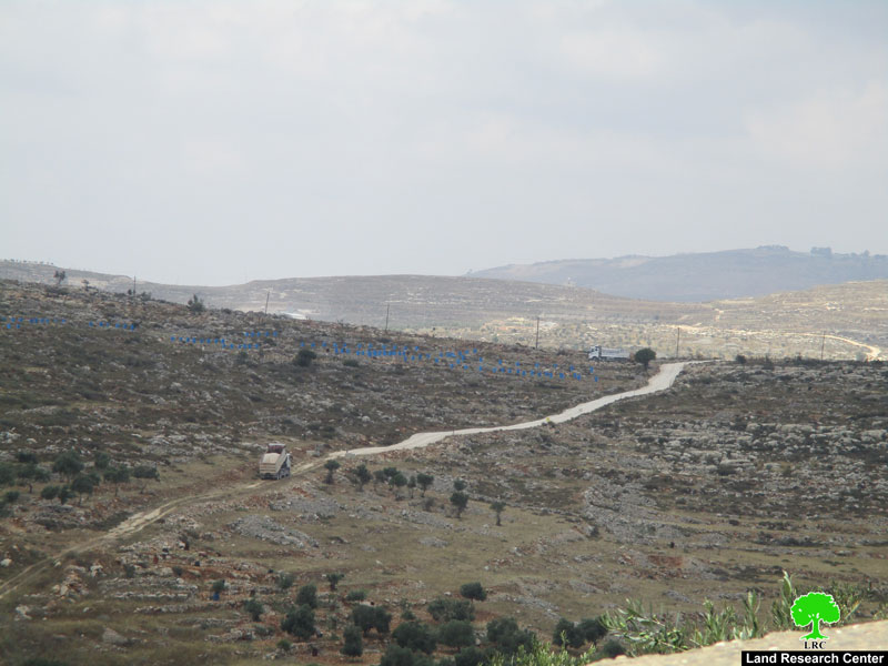 Rehabilitation works on colonial roads for “Kfar Tapuah” settlement / Salfit governorate