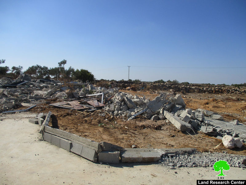 هدم منشآت سكنية وزراعية في قرية رنتيس / محافظة رام الله