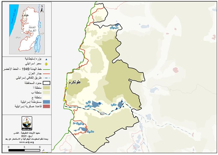 الوضع الجيوسياسي في محافظة طولكرم
