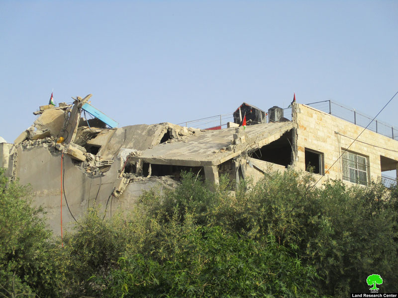 The occupation demolished Omar Abu Layla family home – Az-Zawiya / Salfit governorate