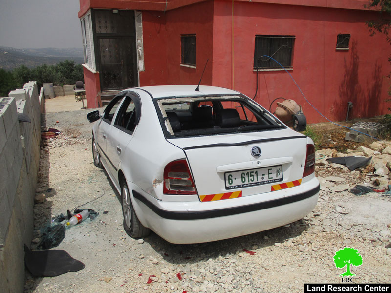 الاعتداء على مسكن ومحاولة حرق من بداخله في قرية ياسوف / محافظة سلفيت