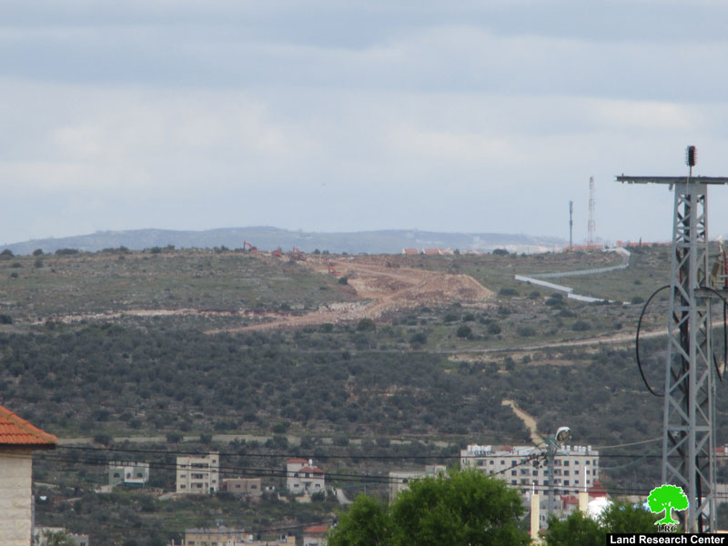 Opening a new colonial road in Salfit