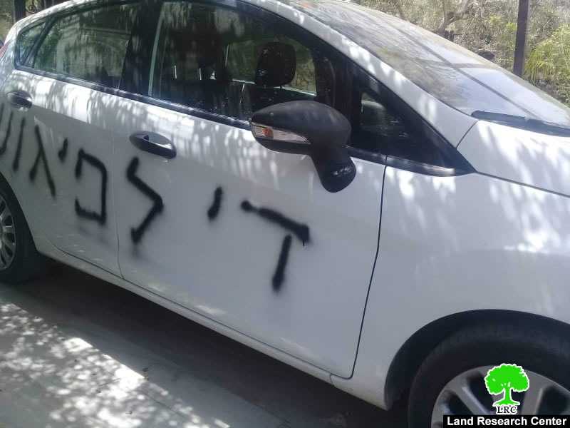 Settlers sabotage Palestinian properties – Marda/ Salfit governorate