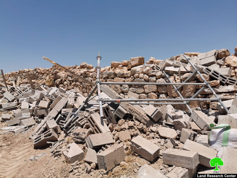 الاحتلال يهدم غرفة زراعية في البويب شرق يطا / محافظة الخليل