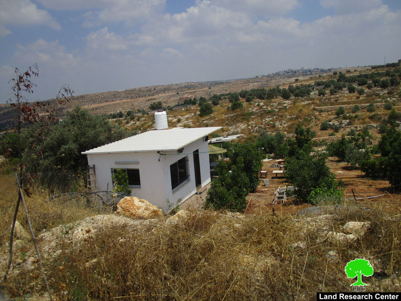 Halt of Work Orders on Facilities in An-Nabi Elyas Village/ Qalqilya Governorate
