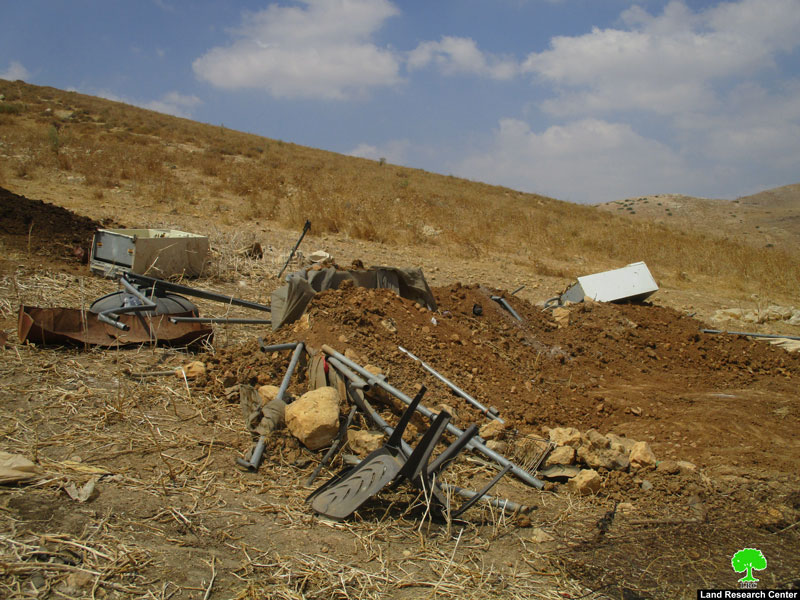 IOF Demolish a Residence and Agricultural Facilities in Khirbet Al-Faw/ Tubas Governorate